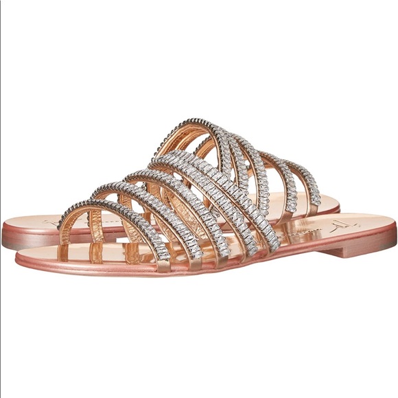 giuseppe zanotti BNIB baguette crystal strap slide - Picture 9 of 10